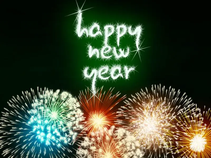 Happy New Year fireworks